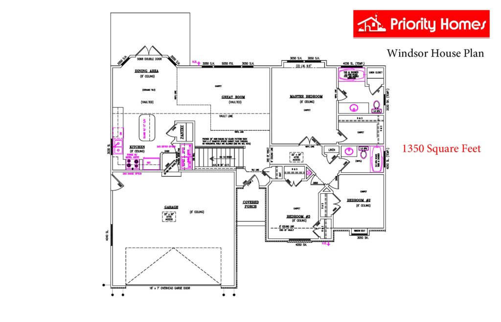 Windsor main floor plan